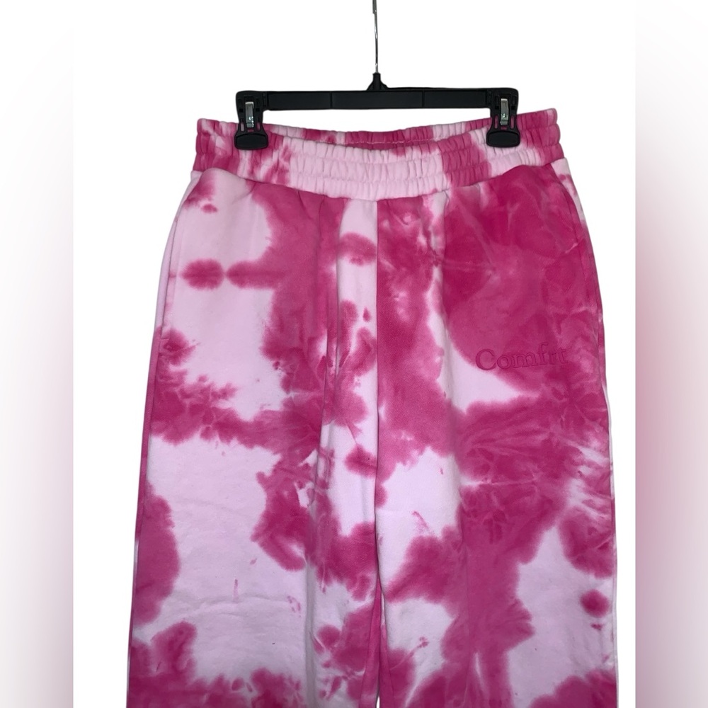 Cmfrt Pink Tie-Dye Joggers Size L - Picture 4 of 11